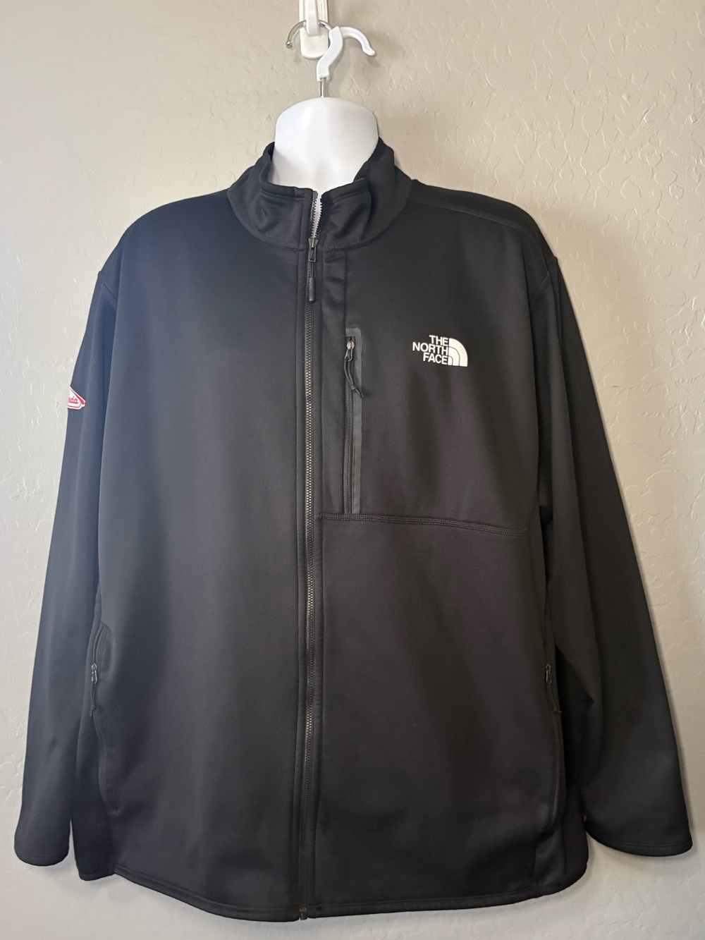 The North Face Black Soft Shell Fleece Lined Full-Zip Jacket Takeda